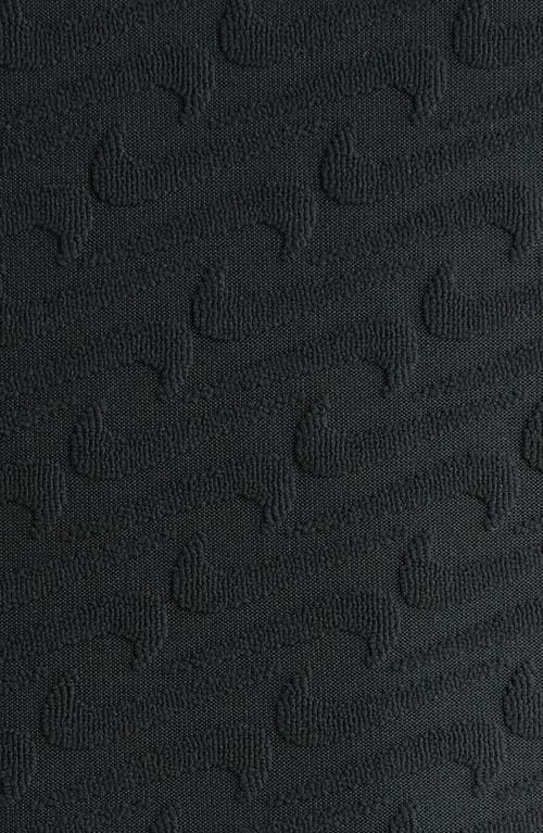 Nike Racerback Terry One-piece Swimsuit In Black