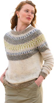 Celtic & Co. Float Stitch Yoke Donegal Sweater