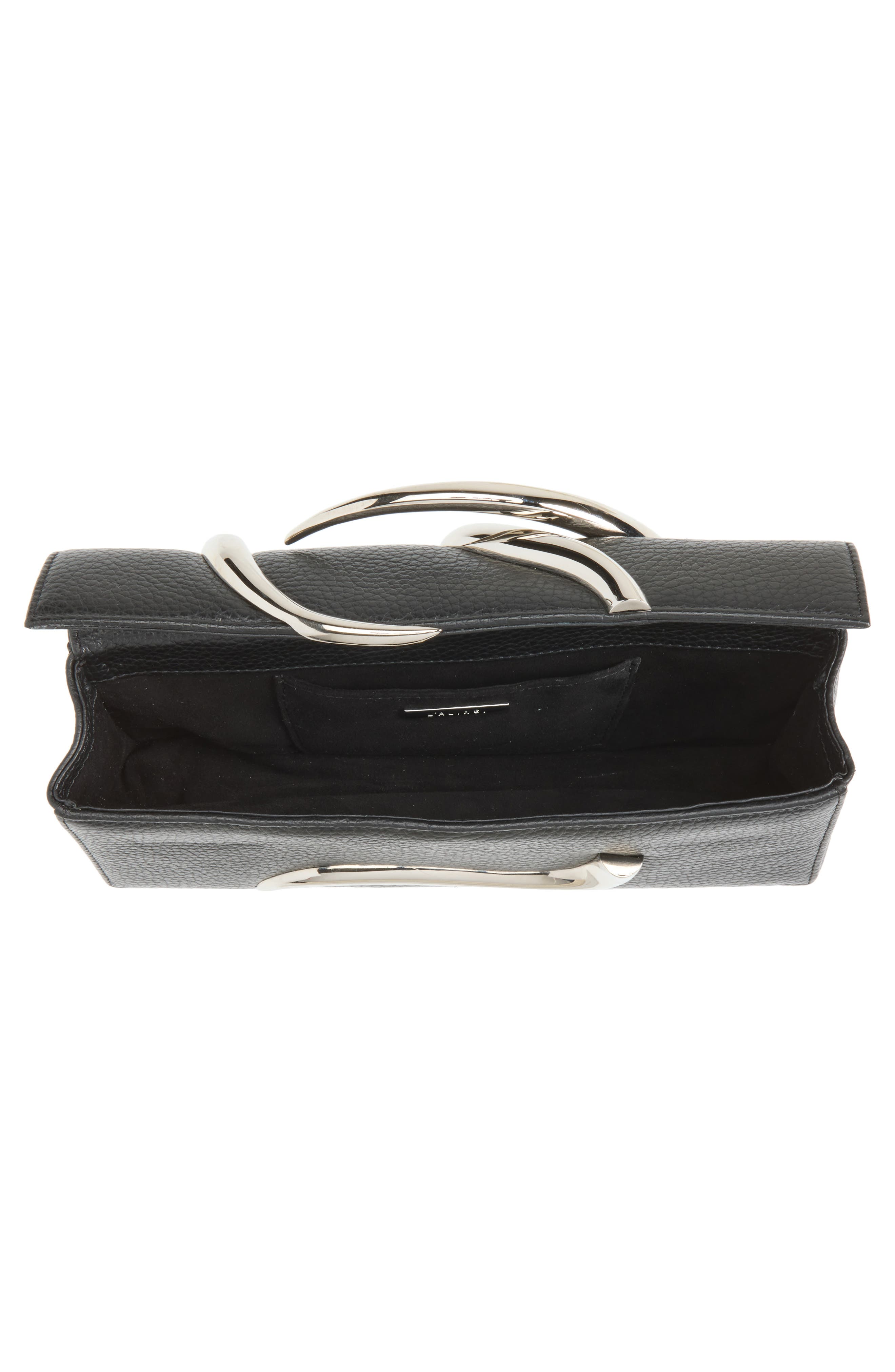 Aura Baguette Clutch, Alternate, color, BLACK