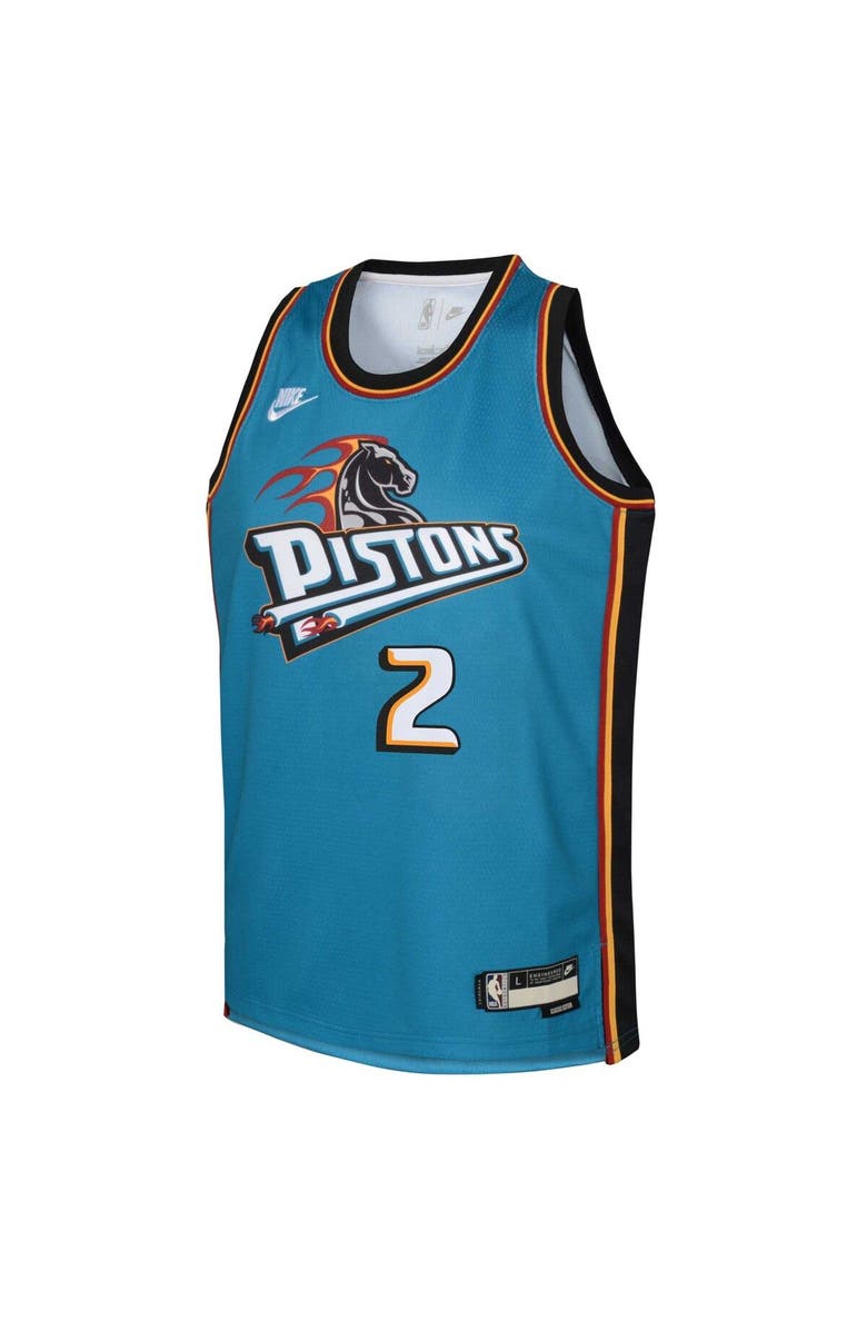 Nike Youth Nike Cade Cunningham Teal Detroit Pistons 2022/23 Swingman Jersey - Classic Edition, Alternate, color, 