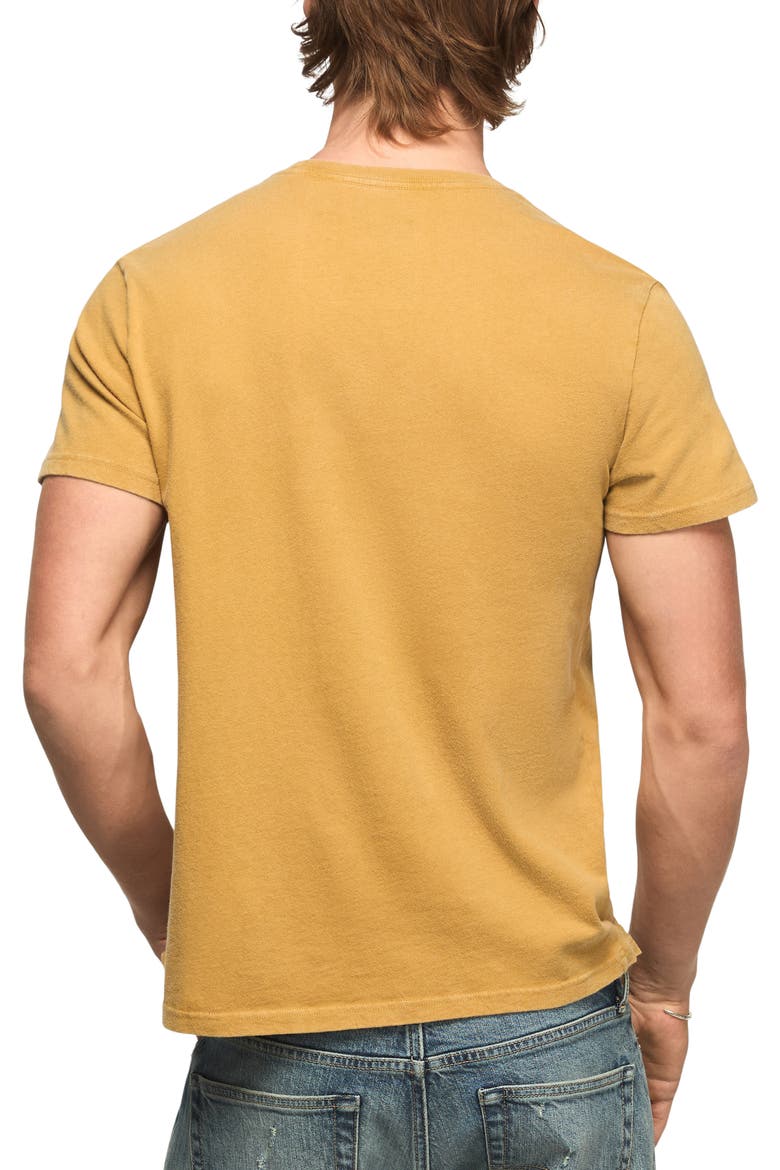 Corona Logo Embroidered T-Shirt, Alternate, color, MUSTARD GOLD