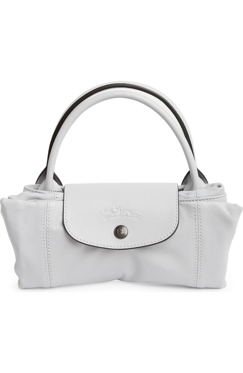 Longchamp Le Pliage Leather Top Handle Bag, Alternate, color,
