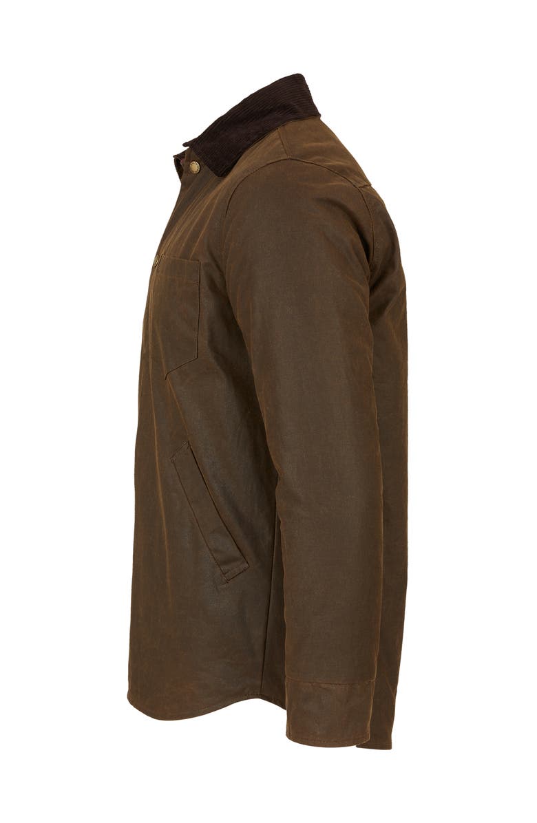 Celtic & Co. British Waxed Cotton Overshirt, Alternate, color, Peat