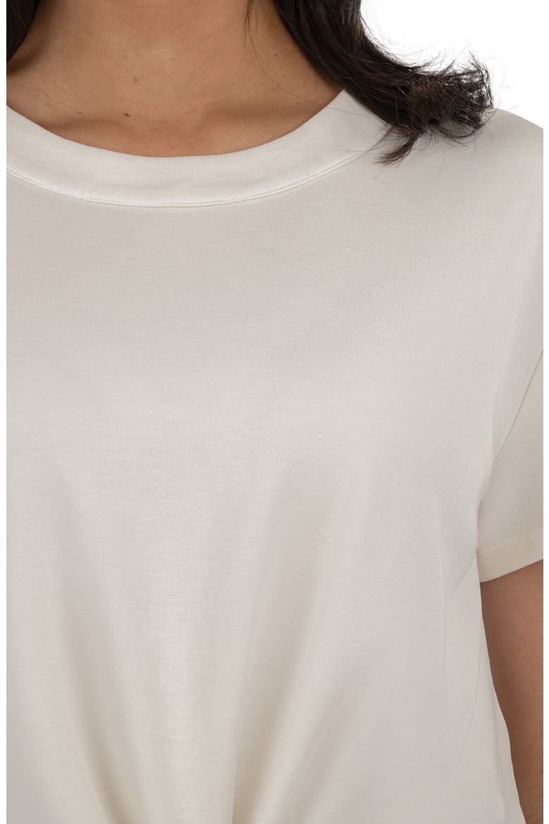 Avi Twist Front T-Shirt, Alternate, color, ECRU