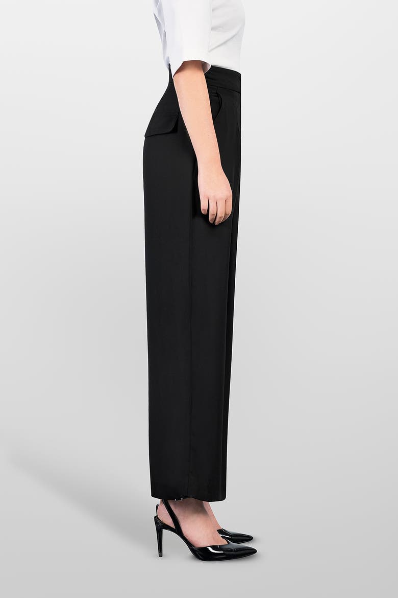 Palazzo Pants, Alternate, color, Black