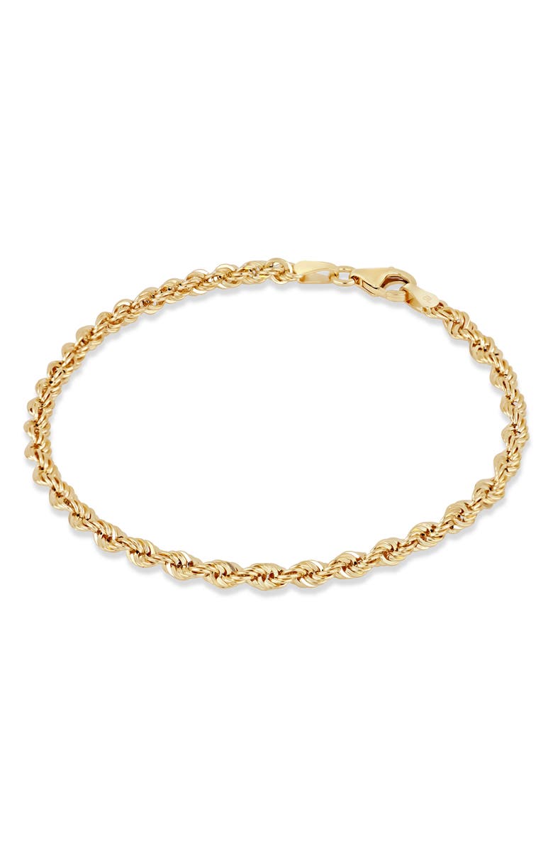 Bony Levy 14K Gold Rope Chain Bracelet, Alternate, color, 14K Yellow Gold