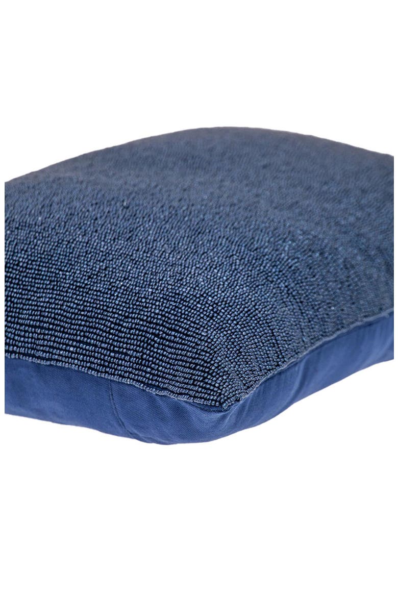 Aster Embellished Throw Pillow, Alternate, color, BLUE