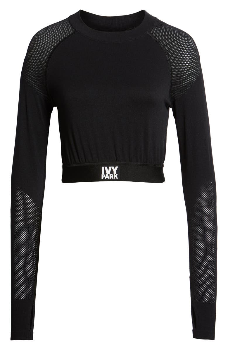 IVY PARK<sup>®</sup> Mesh Panel Cutout Crop Top, Alternate, color, 