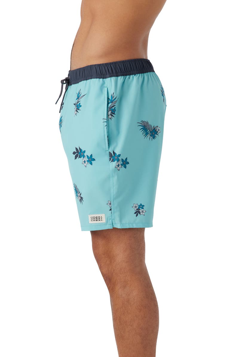 O'Neill Hermosa Swim Trunks, Alternate, color, Aqua Haze