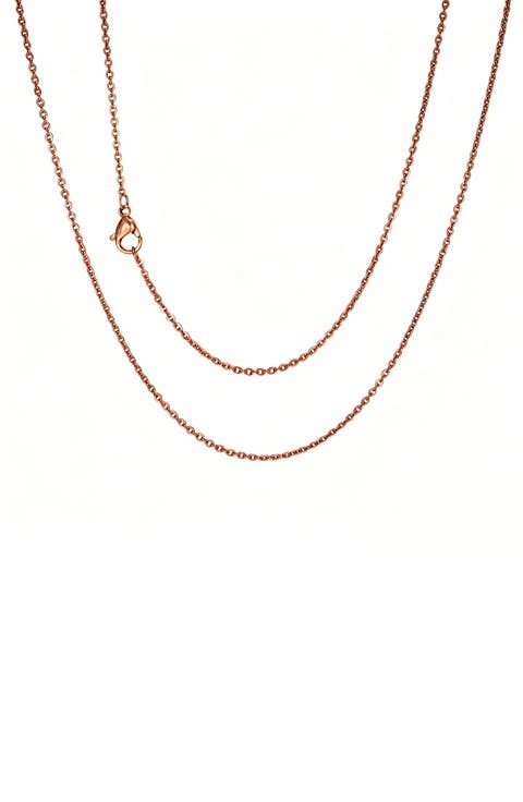 Men's Stainless Steel Cable Chain Necklace