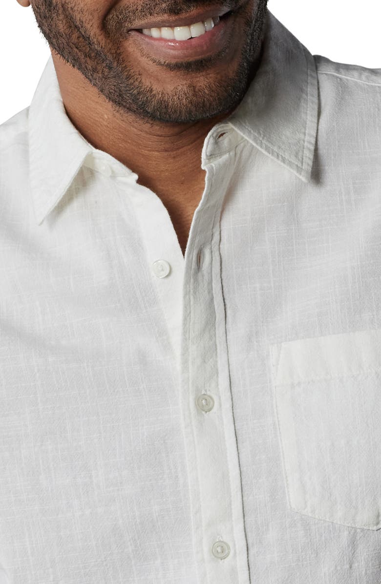 The Normal Brand Lived In Short Sleeve Cotton Button-Up Shirt, Alternate, color,