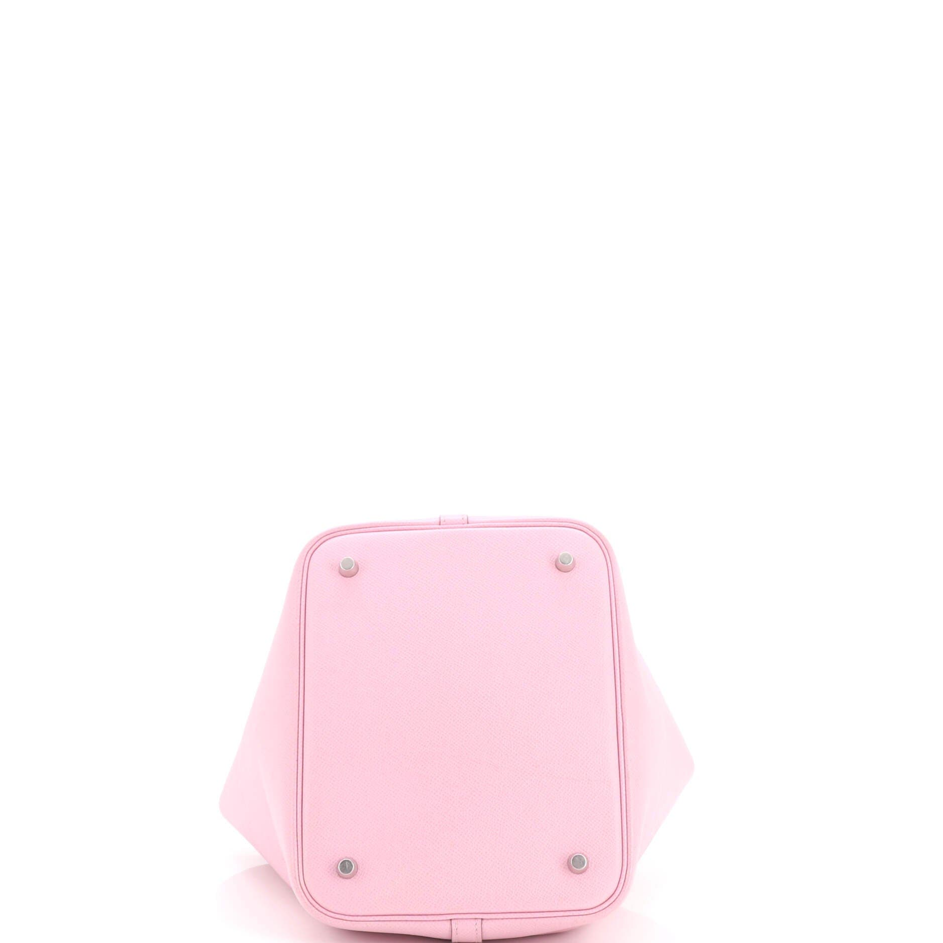 Picotin Lock Bag Tressage Epsom MM, Alternate, color, Pink