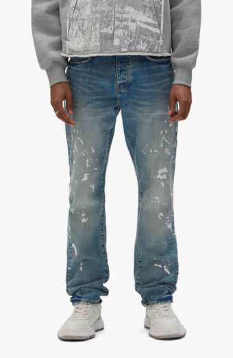 PURPLE BRAND P005 Manganese Paint Slim Straight Jeans
