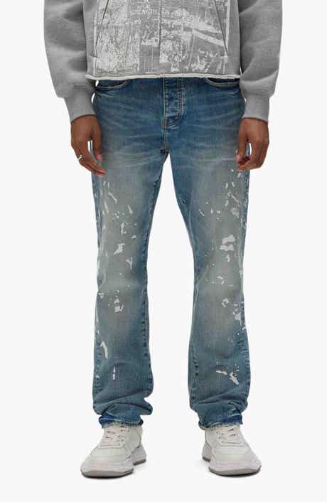 PURPLE BRAND P005 Manganese Paint Slim Straight Jeans
