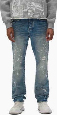 PURPLE BRAND P005 Manganese Paint Slim Straight Jeans