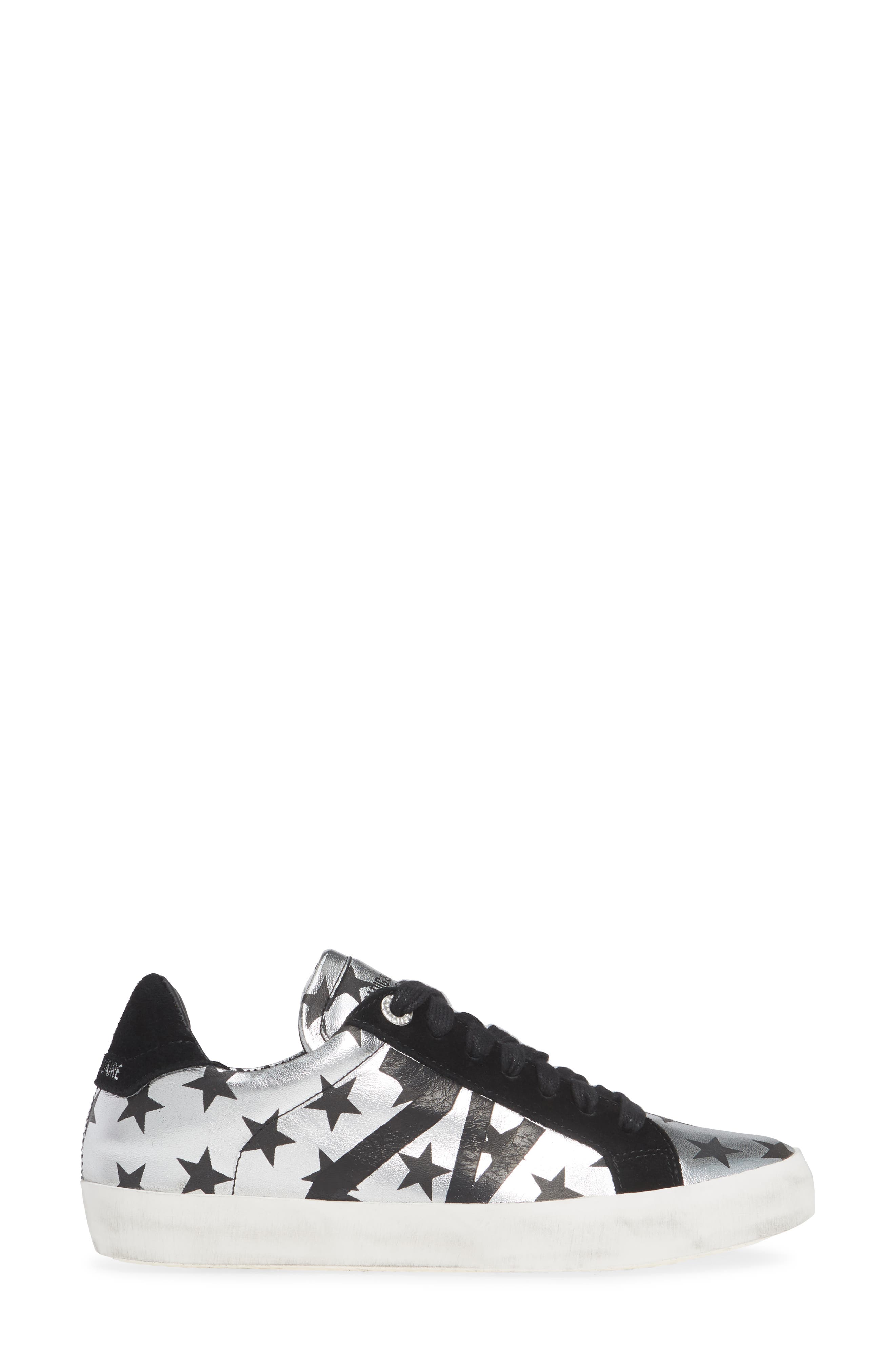 Zadig & Voltaire Used Lace-Up Sneaker, Alternate, color, 