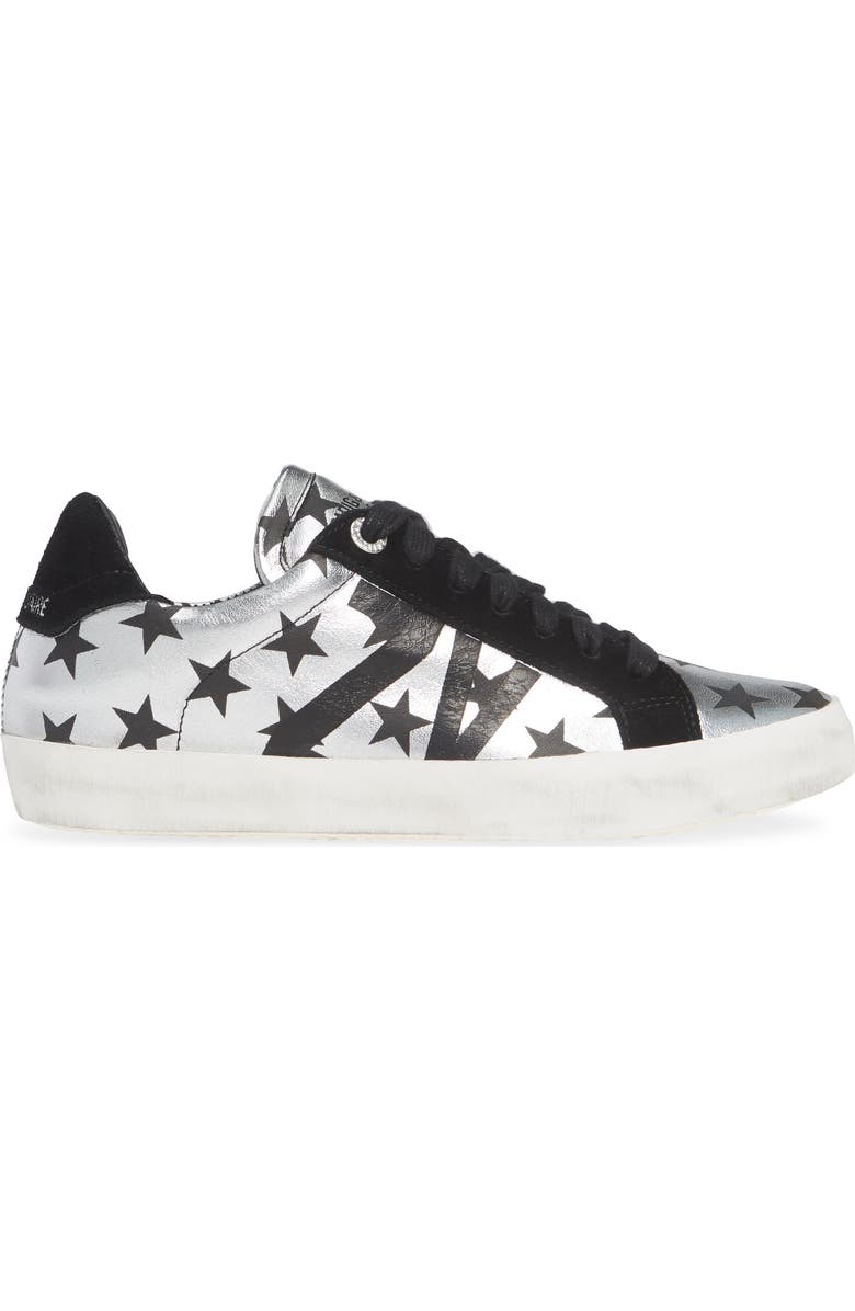 Zadig & Voltaire Used Lace-Up Sneaker, Alternate, color,
