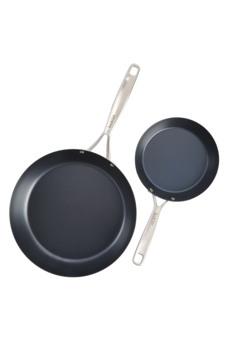 12pc Stainless Steel Carbon Steel Aluminum Cookware Set, Alternate, color, Silver
