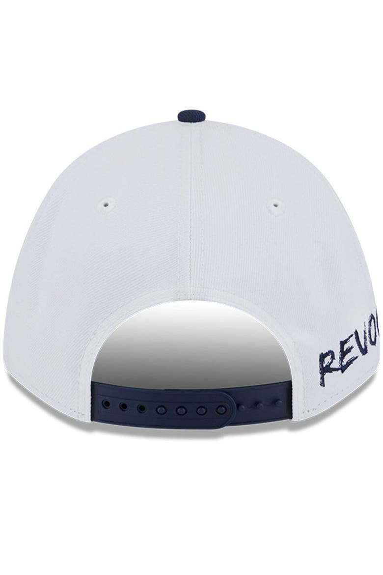 Men's New Era  Navy/White New England Revolution 2025 Jersey Hook 9FORTY M-Crown Adjustable Hat, Alternate, color, Navy