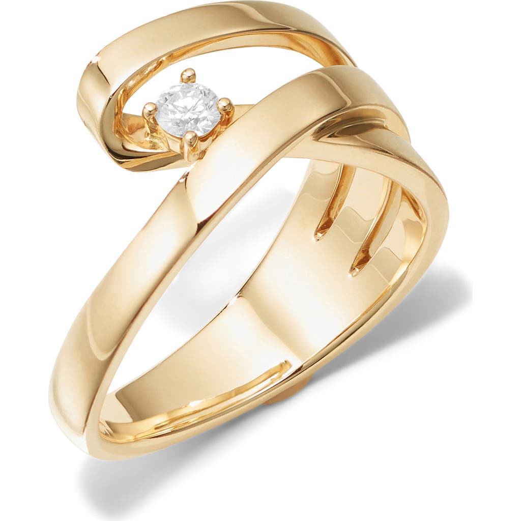 Lana 14k Gold Solo Illusion Diamond Ring In Gold