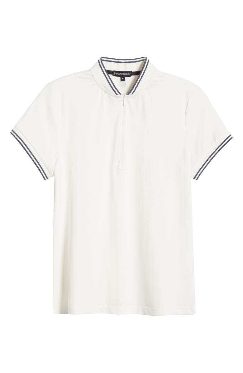 Swannies Tara Tipped Half Zip Polo, Alternate, color, 