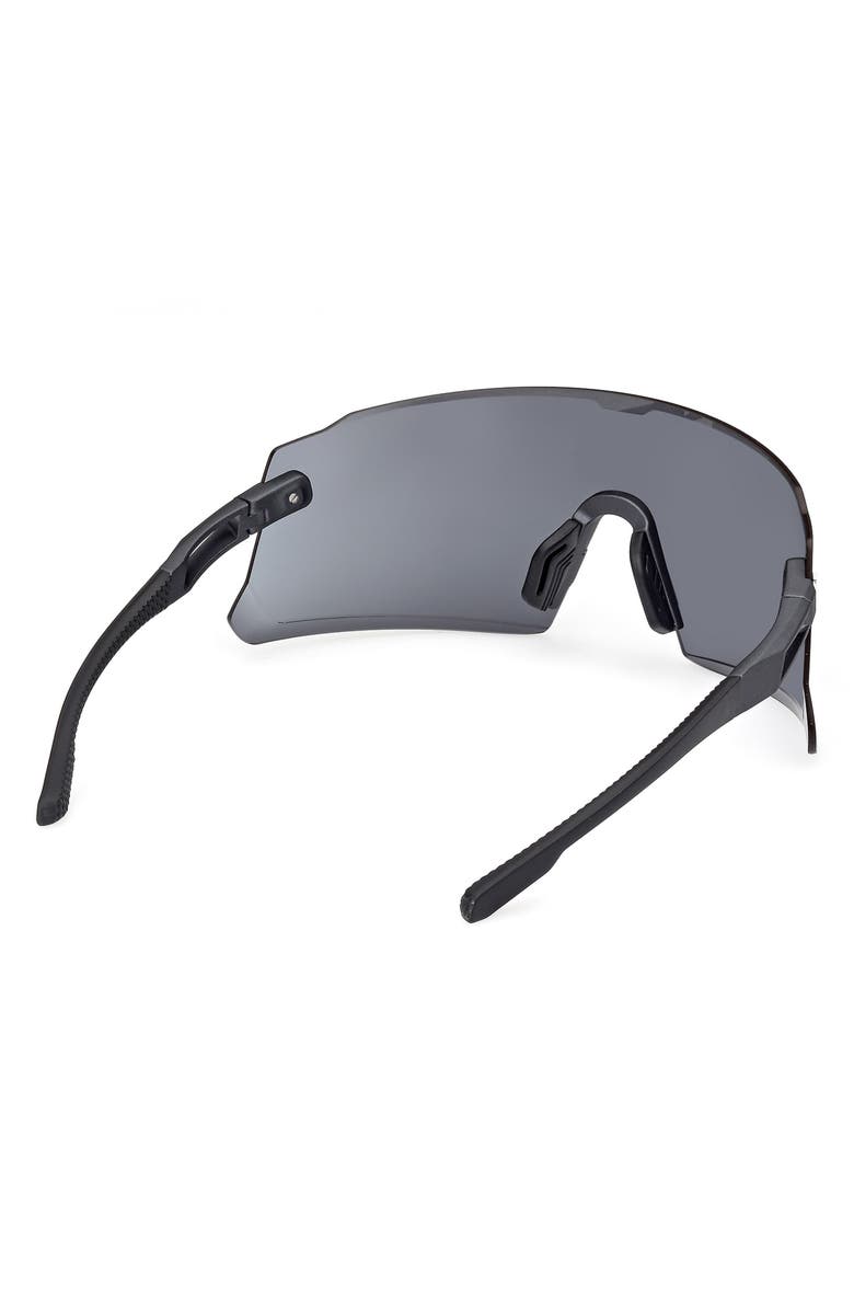 adidas 120mm Shield Sports Sunglasses, Alternate, color, Matte Black / Smoke