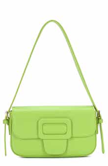 Buckle Baguette Shoulder Bag