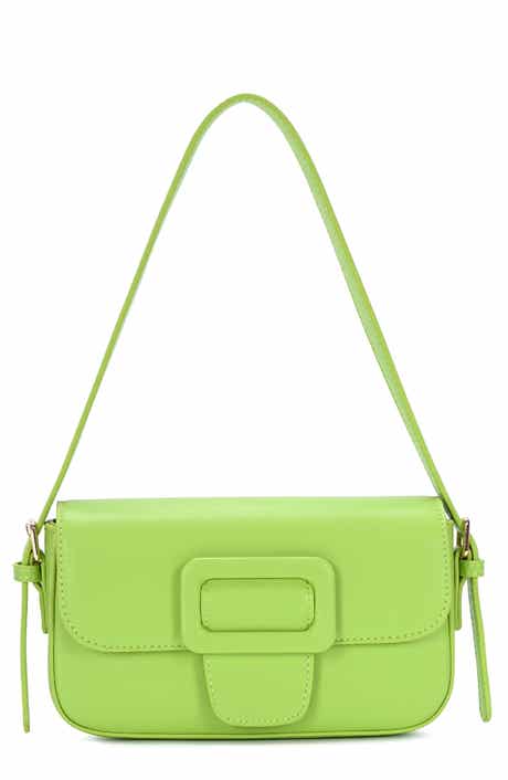 Buckle Baguette Shoulder Bag