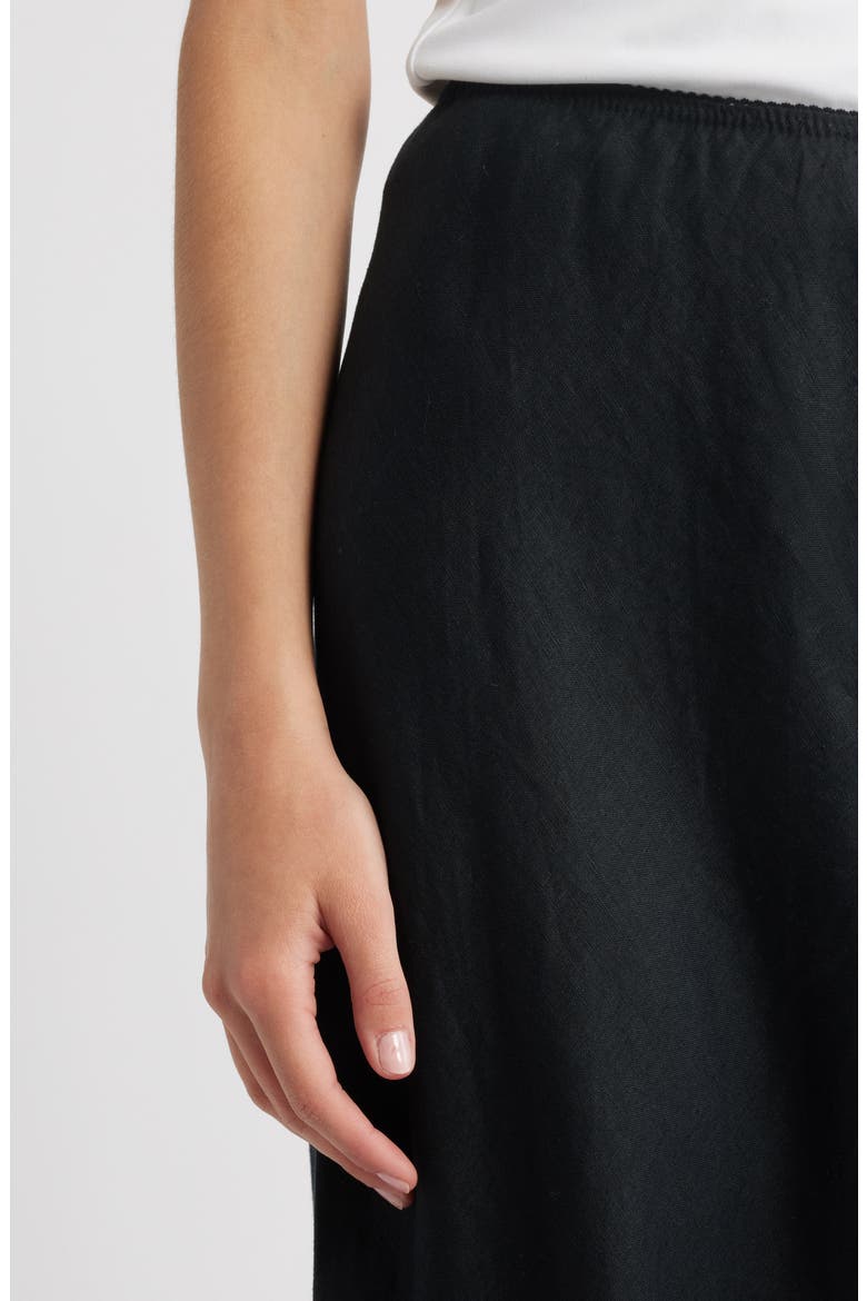 Lavon Linen Wide Leg Pants, Alternate, color, BLACK