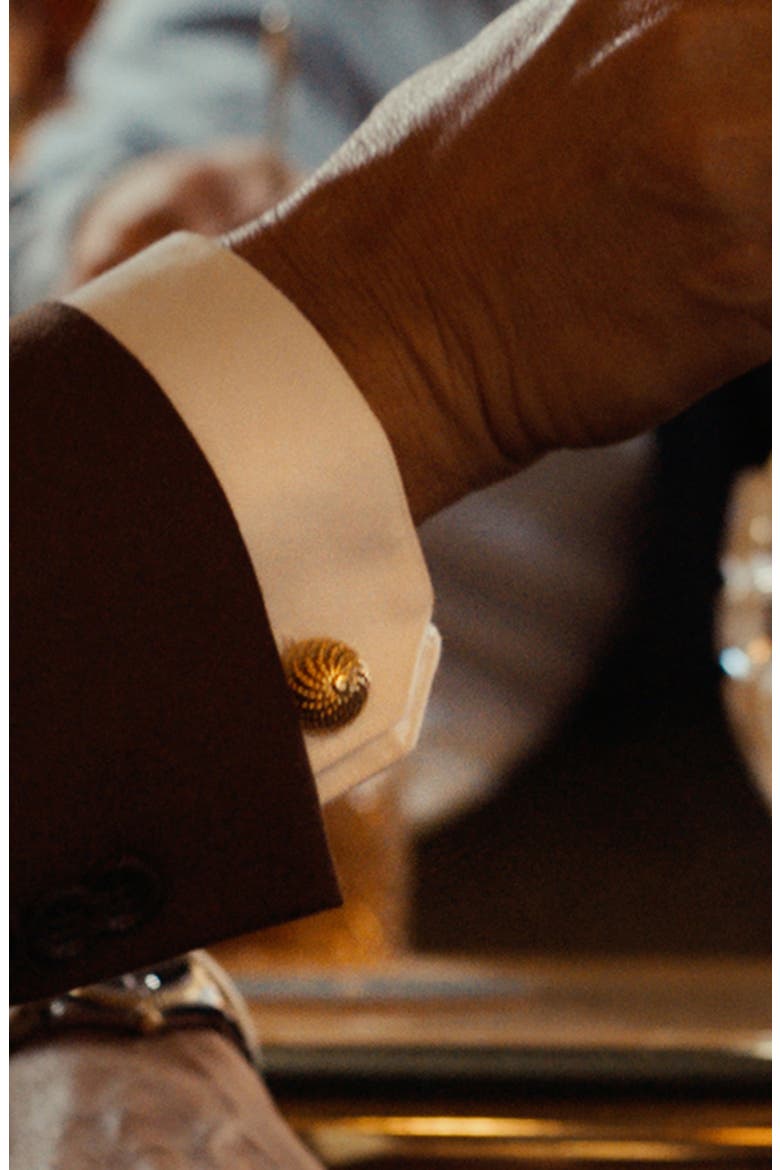 Vincent De Paul Colony Cufflinks, Alternate, color, GOLD
