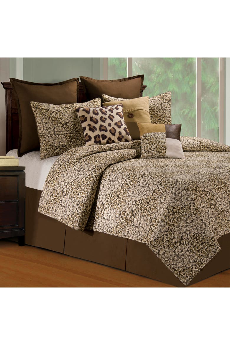 Sabi Sands Pieced Throw Pillow, 16" x 16", Alternate, color, Brown