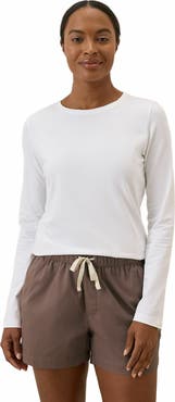 Pact Organic Cotton Luxe Stretch Jersey Slim Long Sleeve Tee
