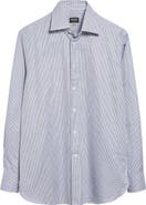 ZEGNA Centoventimila Minicheck Button-Up Shirt