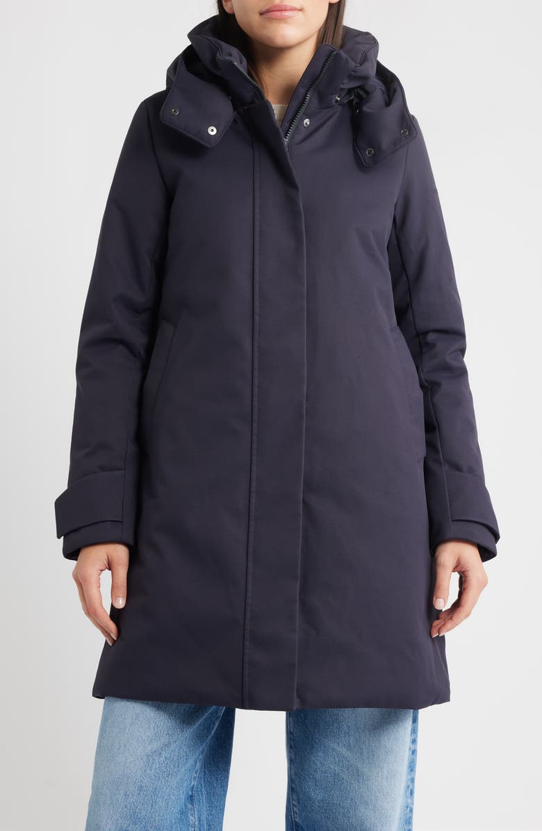 Save The Duck Skylar Insulated Parka, Main, color, Blue Black