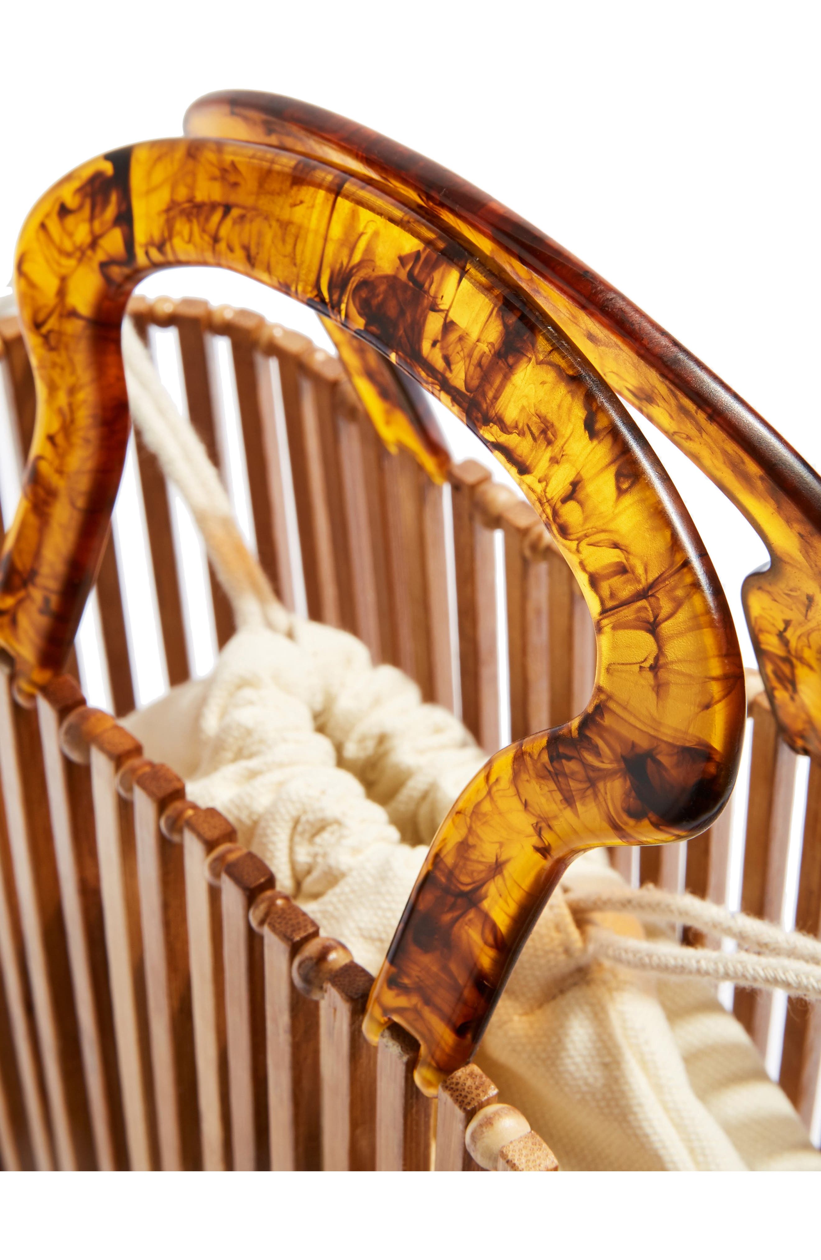 Topshop Flint Wooden Tote Bag, Alternate, color, 