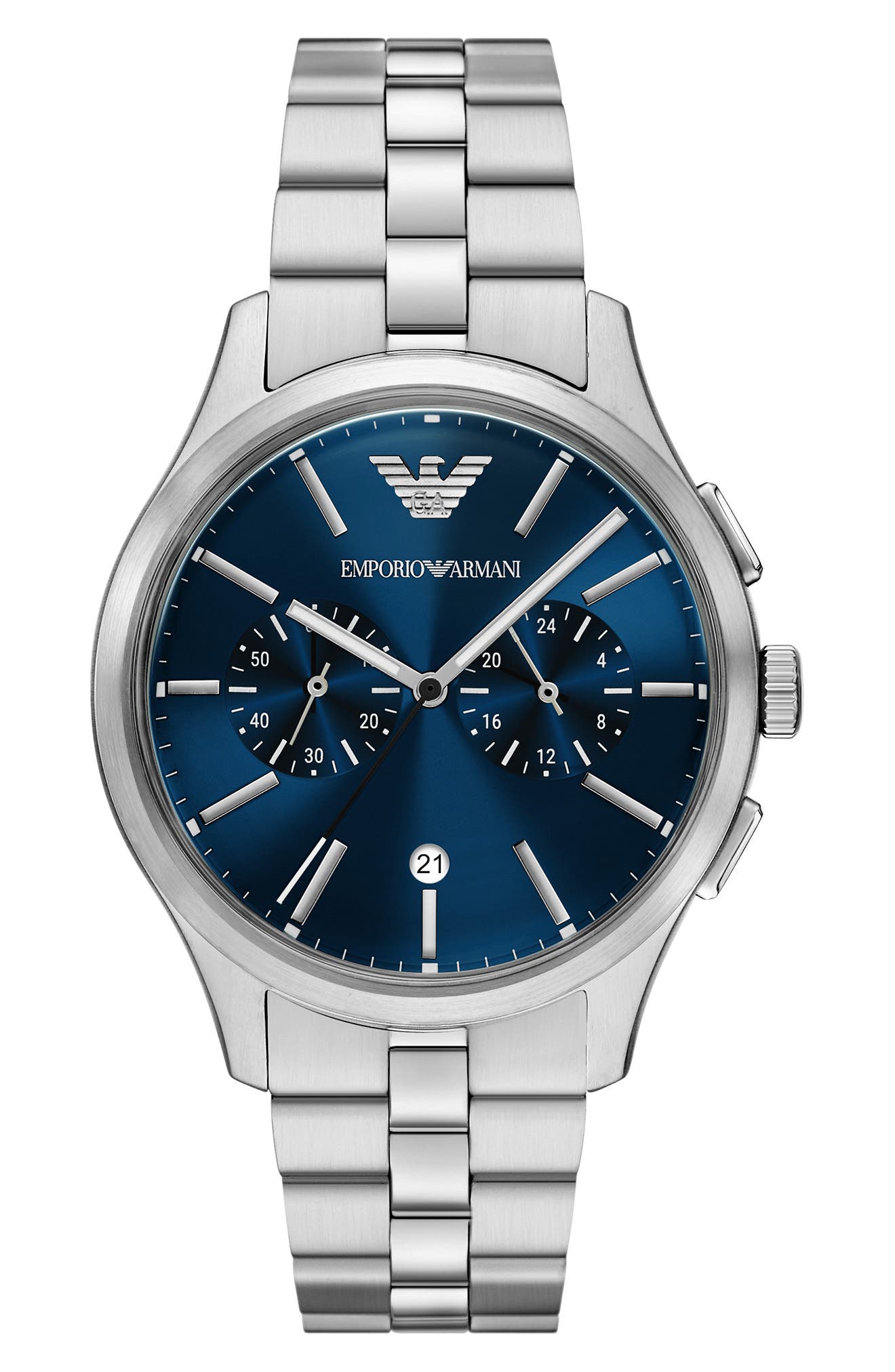 selected SILVER/BLUE