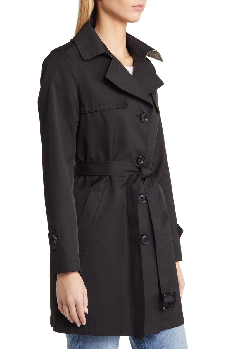 Sam Edelman Water Repellent Cotton Blend Trench Coat, Alternate, color,