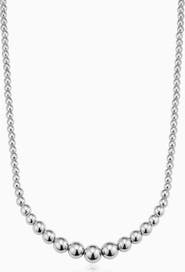 Oradina Sterling Silver Belle of the Ball Neckace
