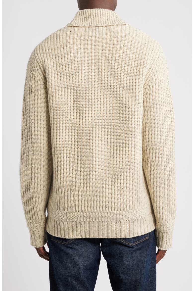 Donegal Tweed Wool Blend Cardigan, Alternate, color, OFF WHITE