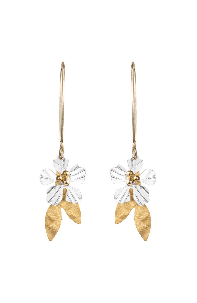 Matr Boomie Sayuri Petal Dangle Earring, Main, color, Gold