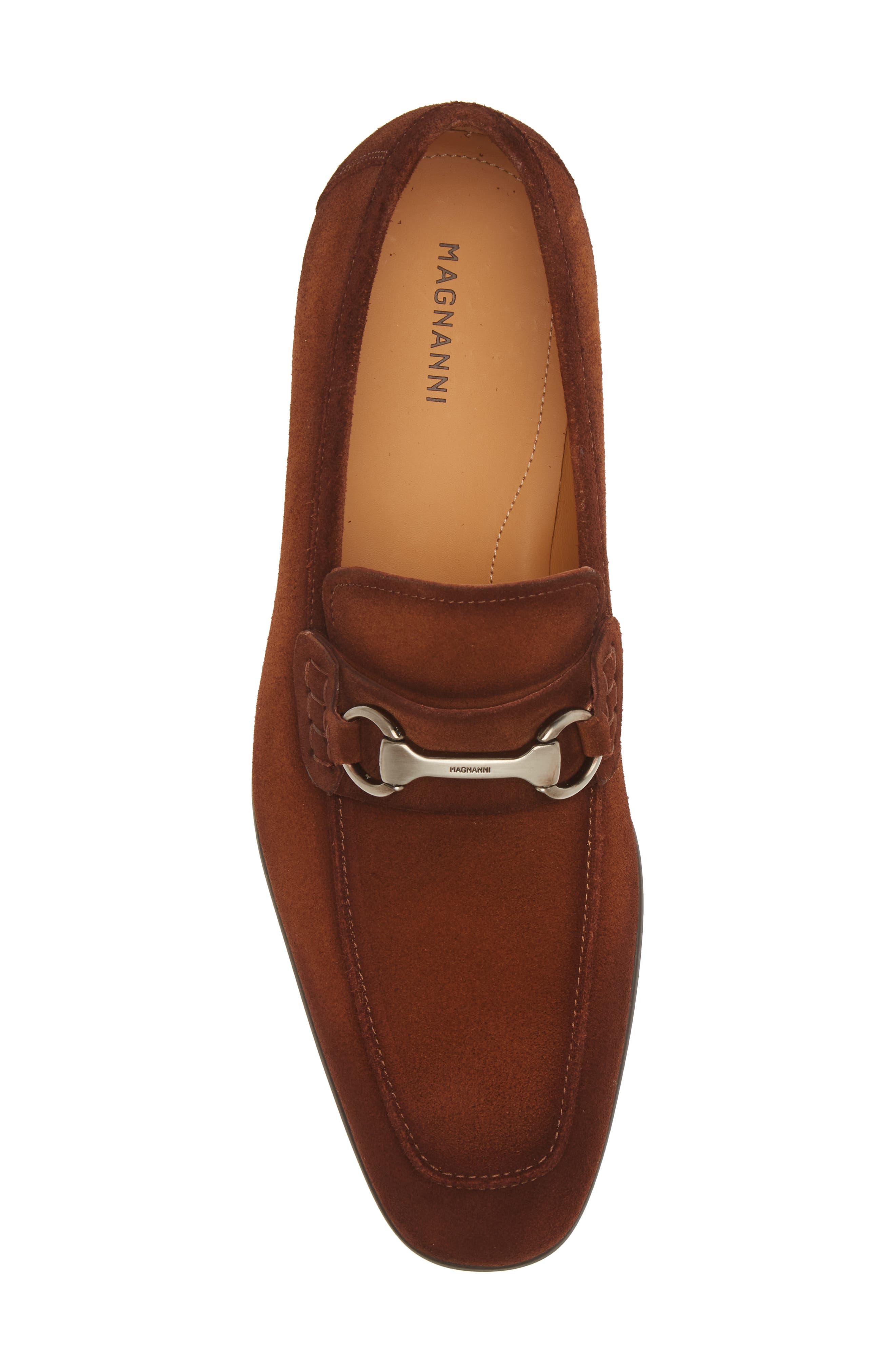 Rafa II Apron Toe Bit Loafer, Alternate, color, COGNAC SUEDE