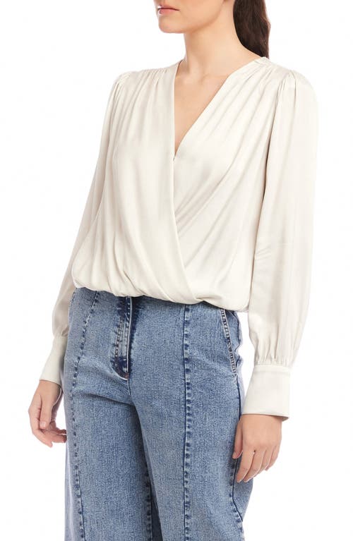 Fifteen Twenty Ines Drape Front Top In White