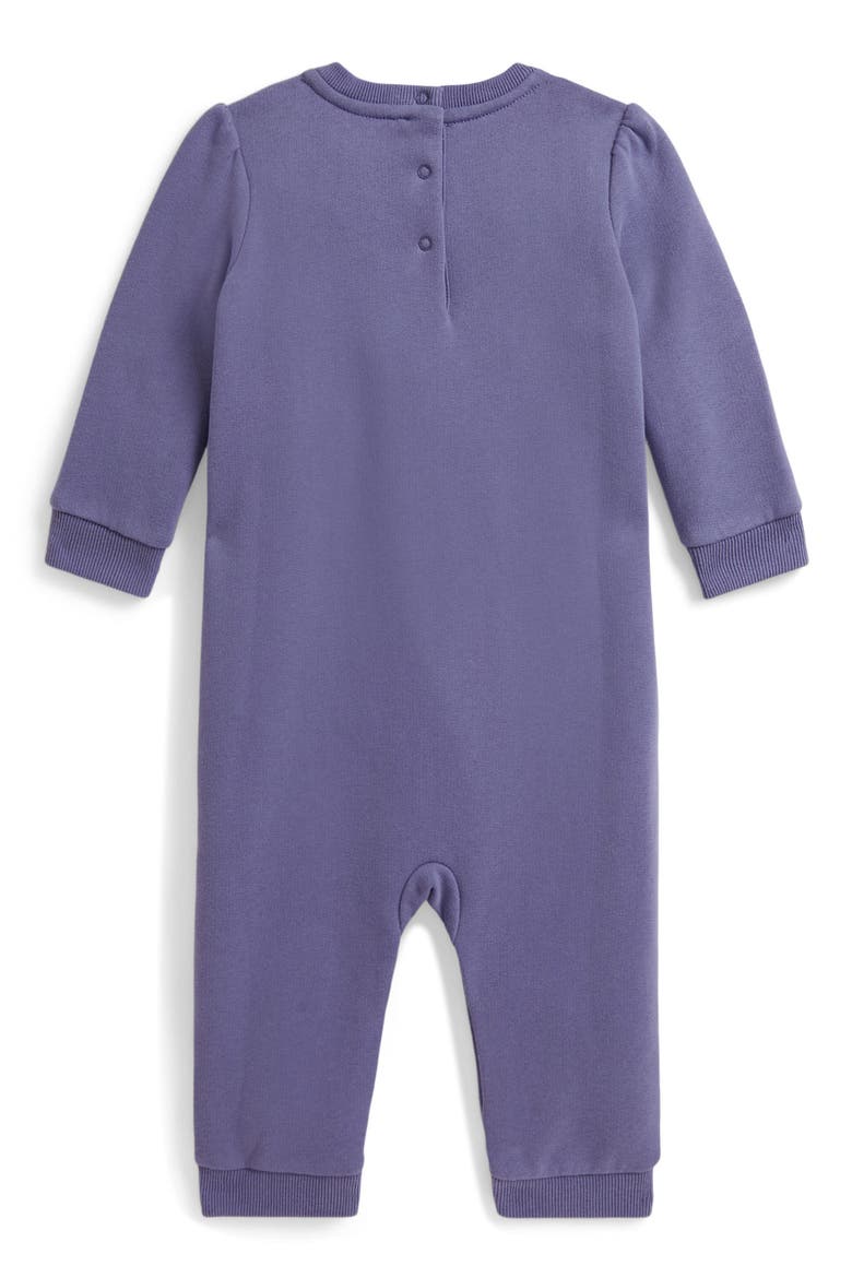 Kids' Polo Bear Fleece Coverall, Alternate, color, SUMMER PURPLE