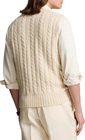 V-Neck Cotton & Cashmere Sweater Vest