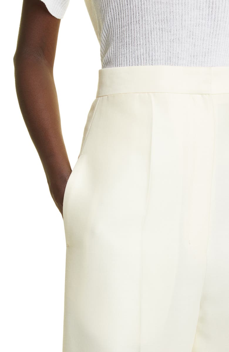 The Row Gordon Straight Leg Wool & Silk Trousers, Alternate, color,