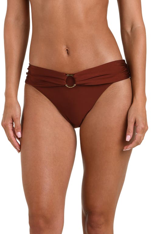 Sunshine 79 Ring Slash Bikini Bottoms In Brown
