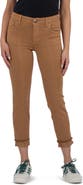 KUT from the Kloth Amy Seamed Mid Rise Crop Slim Jeans