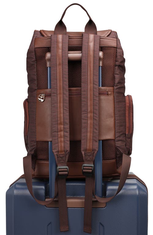Elle Eleganza 25l Monogram Backpack In Brown