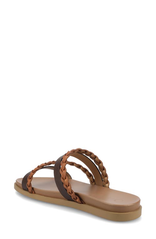 Shop Journee Collection Colette Slide Sandal In Cognac