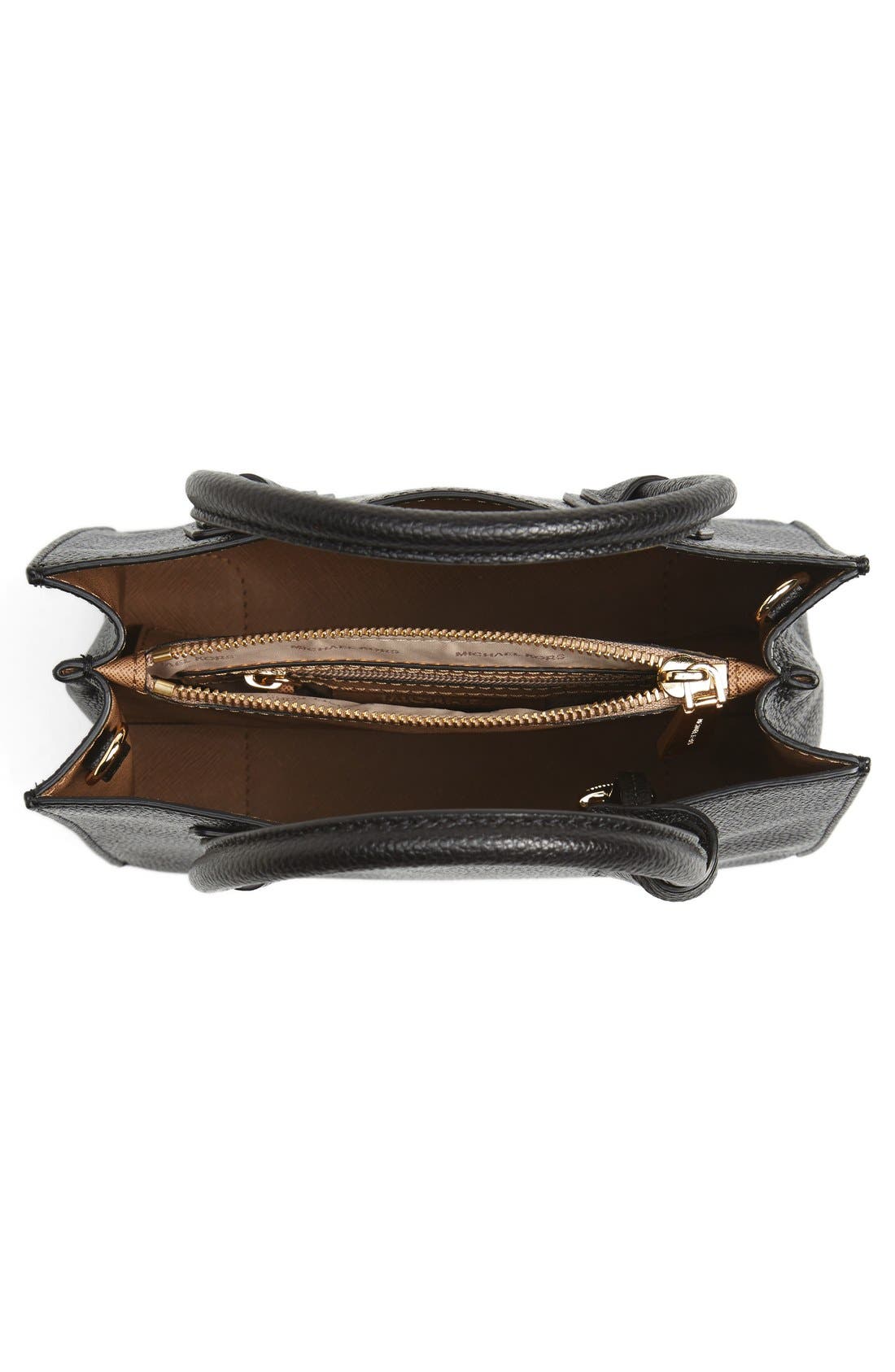 Mercer Leather Crossbody Bag, Alternate, color, BLACK/ GOLD
